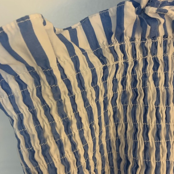 RARE! Hill House Home Ellie Nap Dress in Blueberry Stripe Size S - Picture 4 of 5